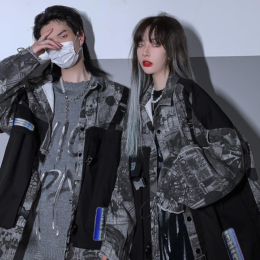 Áo Khoác Denim Size Lớn Phong Cách Đường Phố Hip Hop Thời Trang Mùa Xuân Cho Nam