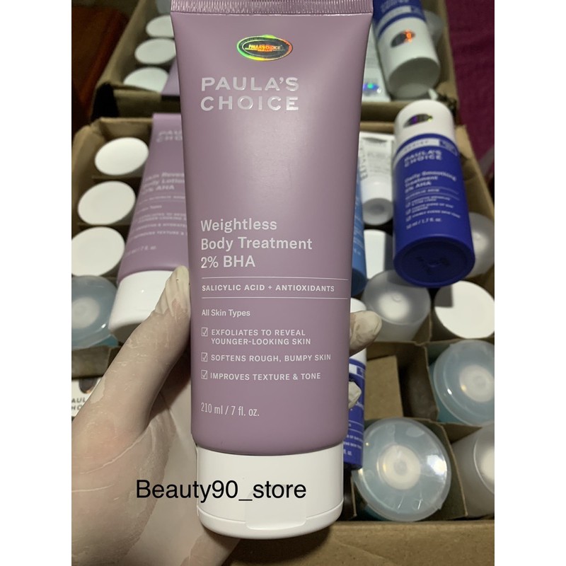 Kem Dưỡng Thể 2% BHA Paula’s Choice🎁CHÍNH HÃNG🎁RESIST Weightless Body Treatment 60ml-210ml