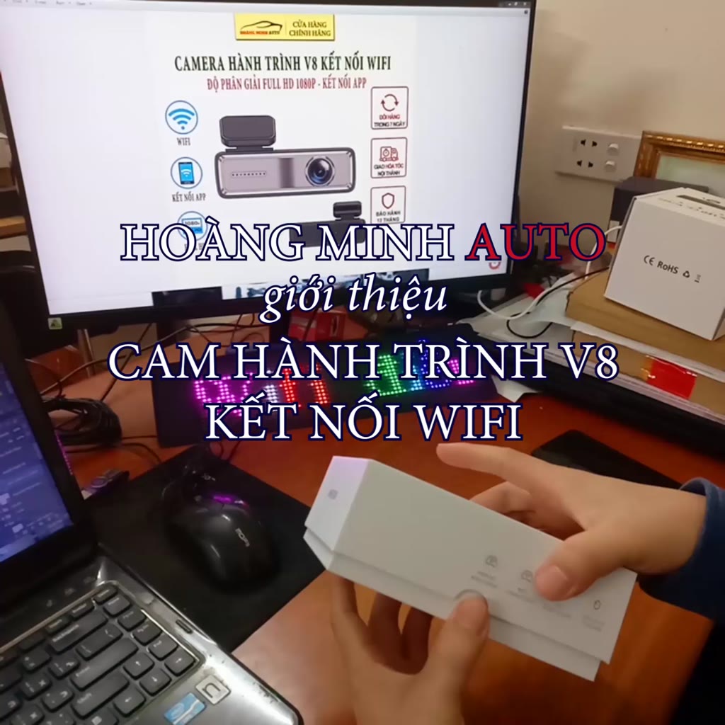 Camera Hành Trình V8 Full HD 1080p kết nối Wifi điện thoại thông minh - màn hình Android | BigBuy360 - bigbuy360.vn