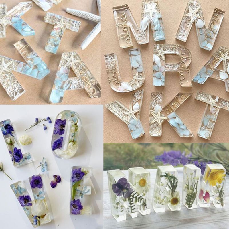 Sa Khuôn Silicon Làm Mặt Dây Chuyền Hình Chữ Cái / Chữ Số