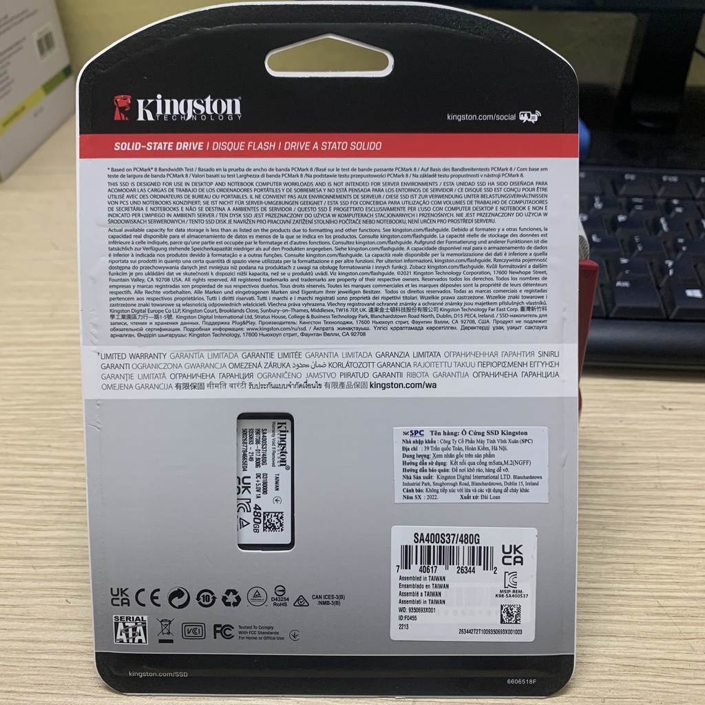 Ổ cứng SSD Kingston A400 120Gb/240Gb/480Gb sata 3 2.5''- Hàng chính hãng bảo hành 3 năm