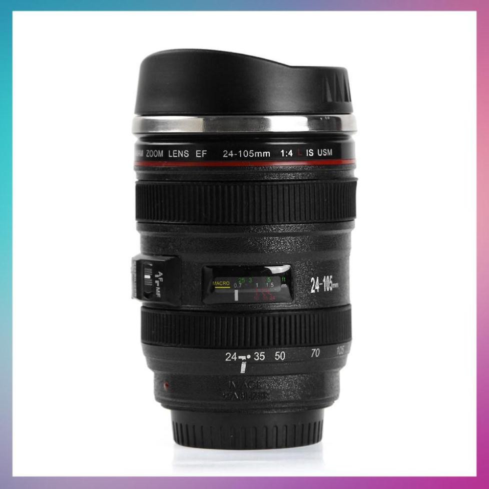 Ly Giữ Nhiệt Cafe - Cốc Giữ Nhiệt Cafe Hình Ống Kính Lens Máy Ảnh