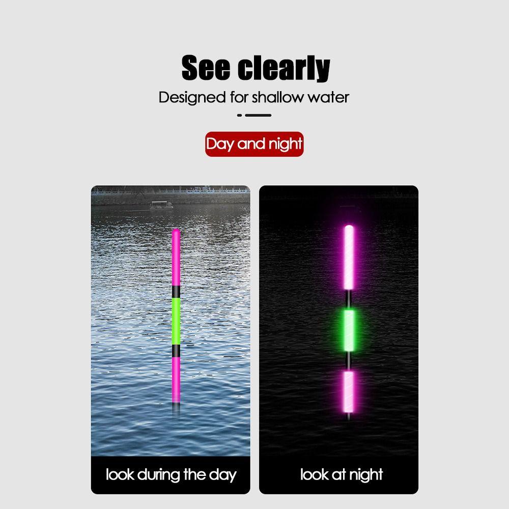 LANSEL 2 Phao Câu Cá Có Đèn LED Thay Đổi Màu Sắc