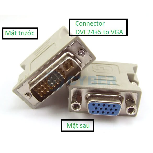 Đầu chuyển DVI (24+5) sang VGA