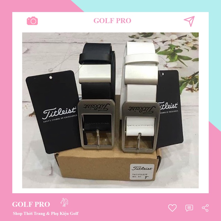 Thắt lưng golf nam phụ kiện thể thao chất da PU cao cấp GOLF PRO TL019