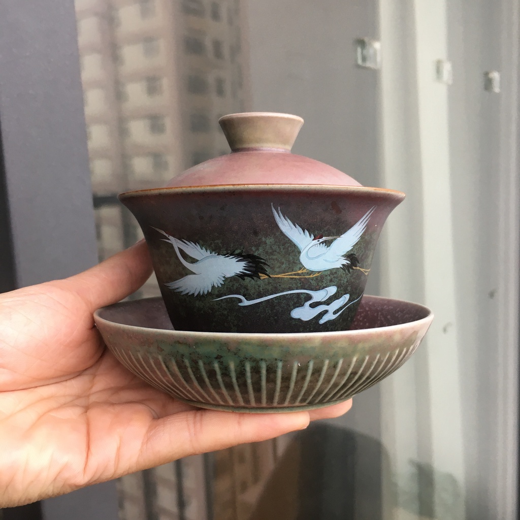 Chén Khải, Tiềm Trà Hoạ Tiết Chim Hạc