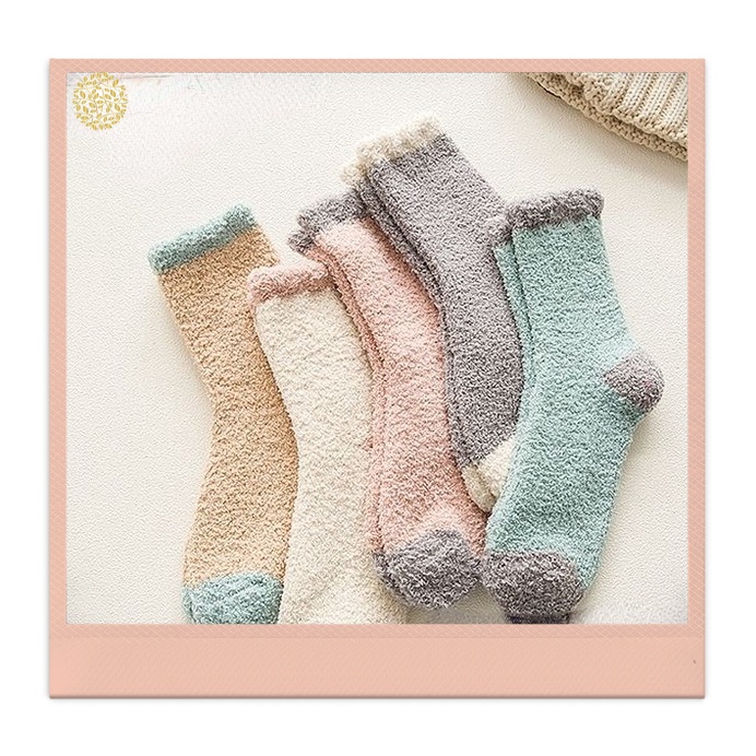 Vớ Cao Cổ Bằng Da Cừu Phong Cách vintage Dành Cho Nữ