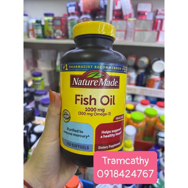 Dầu cá mỹ omega_3, omega 369_ fish oil nature made