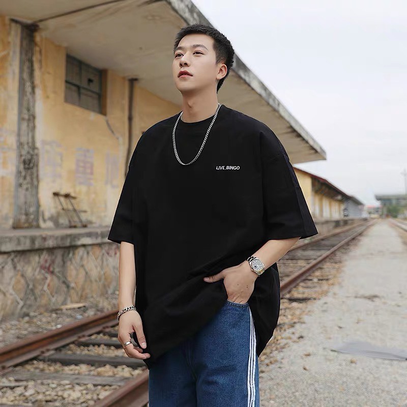 [AT0109] Áo thun nam nữ - Áo phông Unisex tay lỡ LIVE BINGGO basic, dáng rộng streetwear trẻ trung, năng động | BigBuy360 - bigbuy360.vn