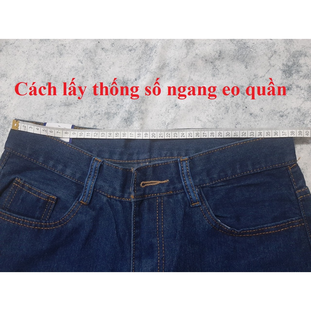 Quần jean BIG SIZE đến 110kg, quần bò dáng suông, chất jean tốt co giãn - NH Shop