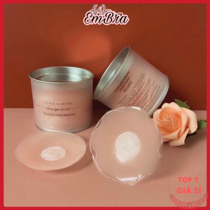 Hộp Dán Ngực Set 5 Đôi Bản Nhỏ Siêu Dính Tái Sử Dụng Được Nhiều Lần Dán Loại 1 Cao Cấp Đường Kính 5cm EBPK01