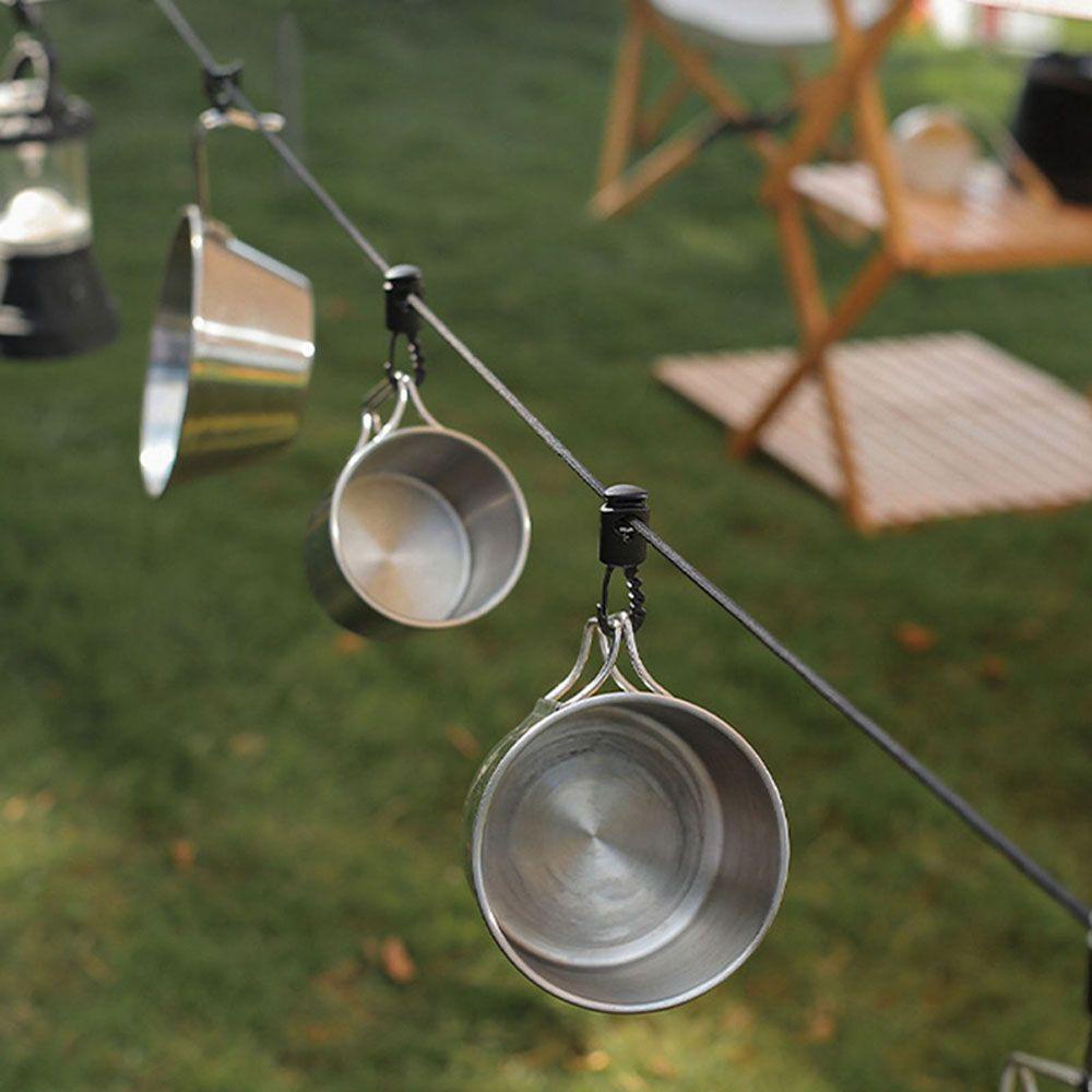 Dây Phơi Quần Áo Kèm Khóa Tùy Chỉnh Tiện Dụng Mang Theo Cắm Trại Dã Ngoại