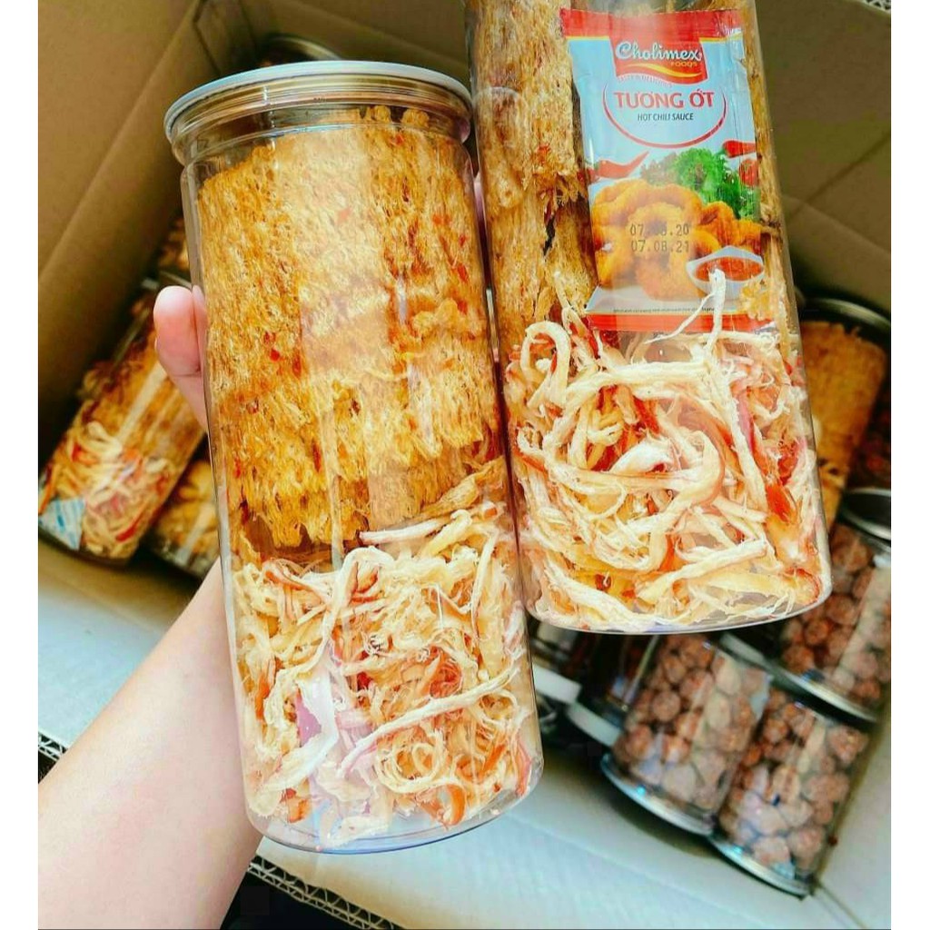 MỰC KHÔ CÁN TẨM VỊ & MỰC DỪA NGON GIÁ RẺ HŨ 250G
