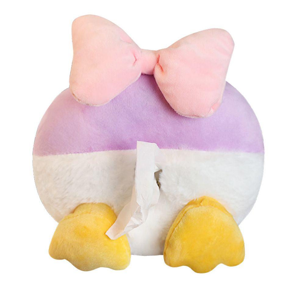 Hộp Đựng Khăn Giấy Hình Chuột Mickey Mềm Mại Gắn Tấm Chắn Nắng Xe Hơi