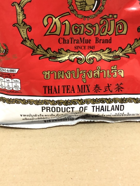 |Gói Trà Thái|Trà Đỏ Thai Tea Mix ChaTraMue Brand 400g