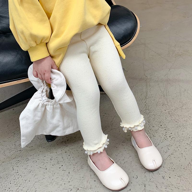 Quần legging màu trơn co giãn kiểu dáng thời trang mùa thu dành cho bé gái se7n