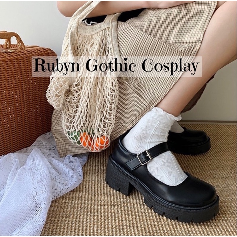 [CÓ SẴN] 🍁 Giày Lolita Oxford đế cao cosplay học sinh Nhật Bản ( BÓNG VÀ NHÁM )