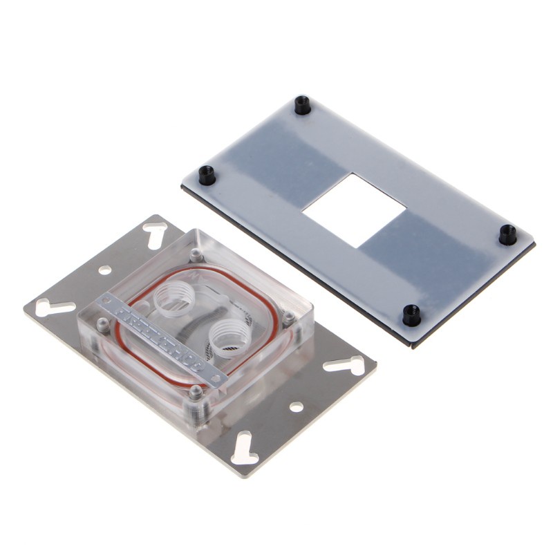 DOU CPU Acrylic Top Water Cooling Block Sprayable Liquid Block With Channel for AMD