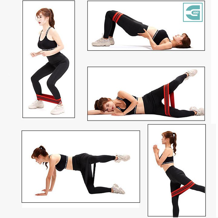Đai đàn hồi bản rộng kháng lực tập gym