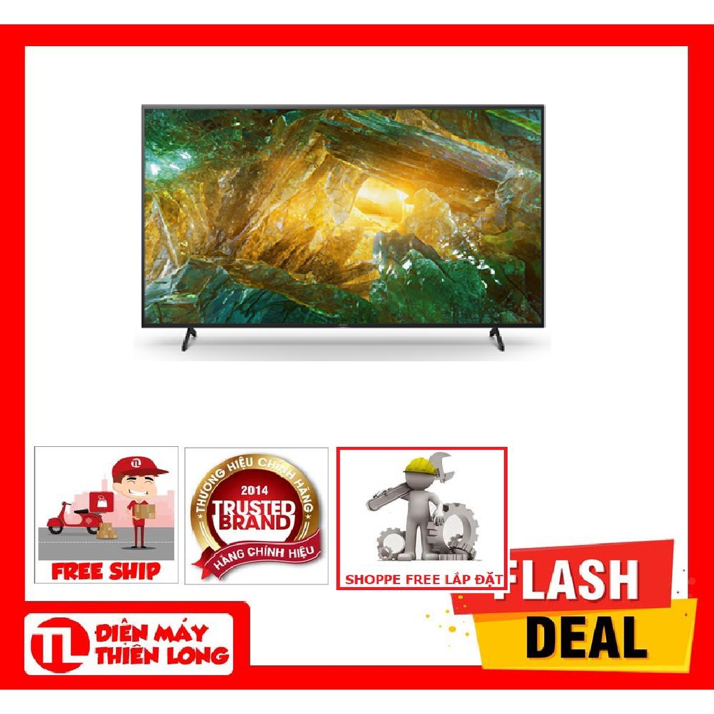 65X8050H - MIỄN PHÍ CÔNG LẮP ĐẶT - Android Tivi Sony 4K 65 Inch KD-65X8050H
