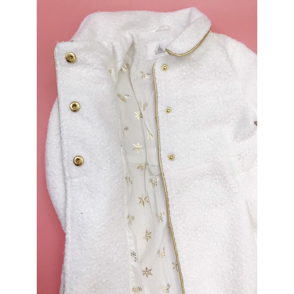 Áo khoác dạ trắng dư xịn cho bé ADN012