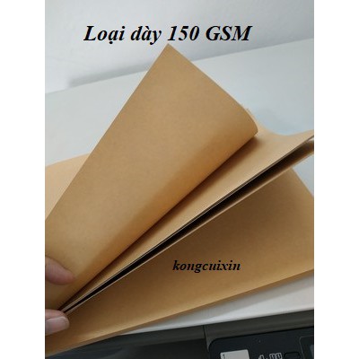 Giấy Kraft loại định lượng 150, 200, 250, 300, 400 GSM