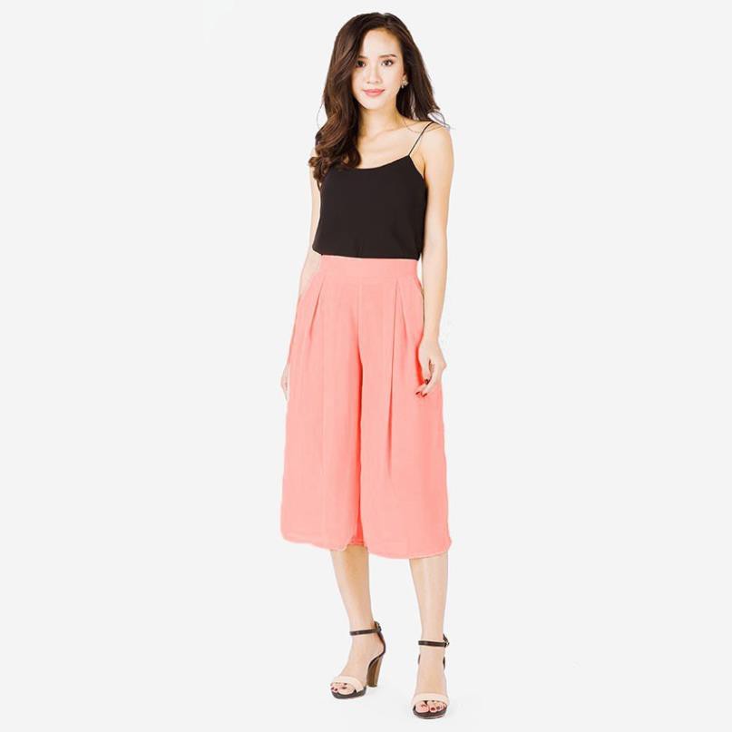 Quần Culottes Nữ Công Sở Lửng Ống Rộng Vải Chiffon Voan WM QUAN 037 ❣️