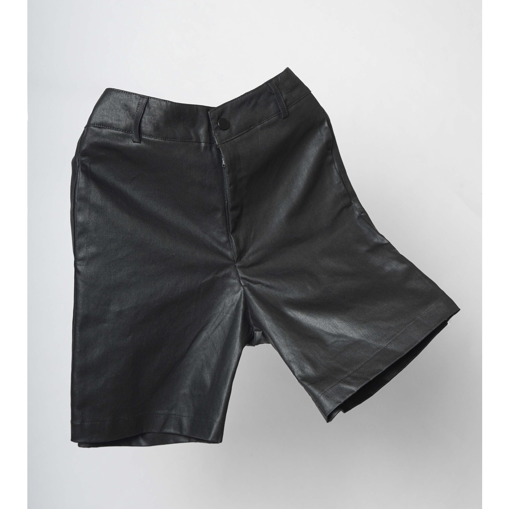 Quần Short Da - Đùi Nam Nữ BLACKMIACK ống rộng Unisex