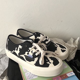 (ẢNH THẬT) Giày Hoạ Tiết Bò Sữa Trendy