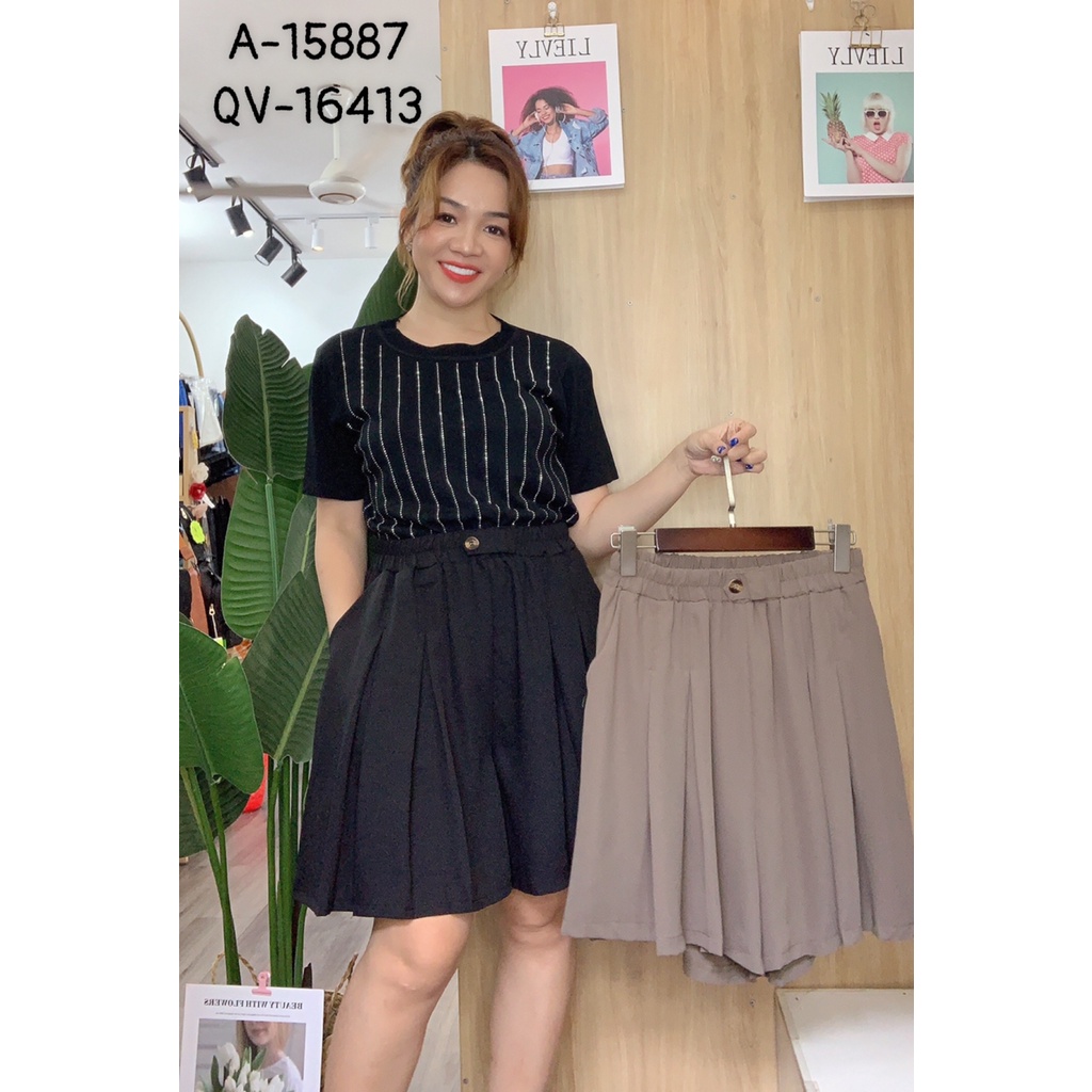 SALE Quần Váy BIGSIZE Xếp Li 16413