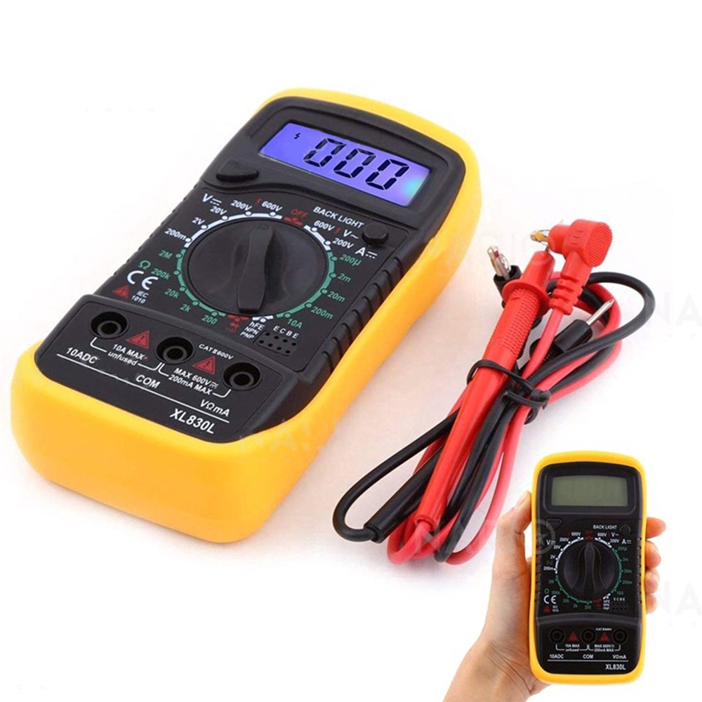 Vạn năng kế kỹ thuật số XL830L AC/DC với màn hình hiển thị LCD tiện dụng