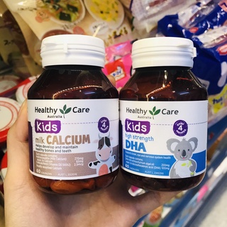 Cặp đôi hoàn hảo HEALTHY CARE bổ sung DHA và Canxi cho bé - chuẩn Úc [Date 9/2025]