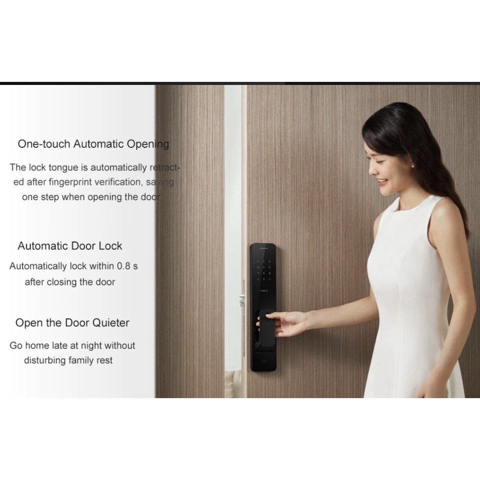 Khoá Cửa Thông Minh Xiaomi Push And Pull Automatic 2020(Miễn phí Lắp Đặt HCM)