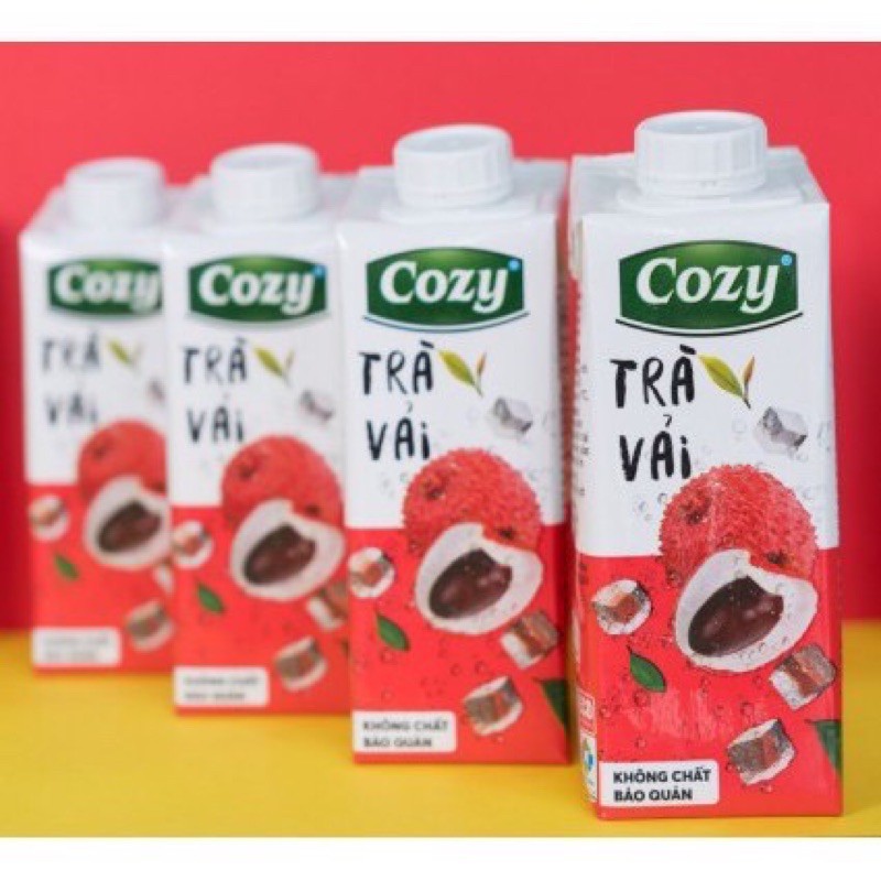 Trà COZY lốc 4 hộp đủ vị 225ml siêu ngon