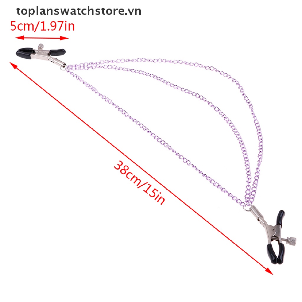 Kẹp Mũi Dây Xích Kim Loại Kích Thích Nâng Ngực Dòng Master Fetish VN