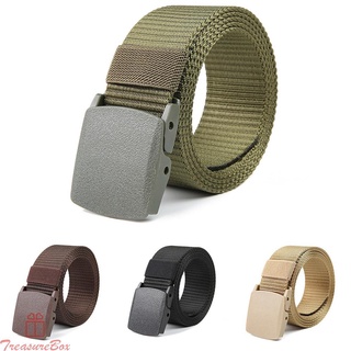 【TRSBX】Combat Buckle Strap Tactical Belt Webbed Belt Work Belt Adjustable No Metal Belt