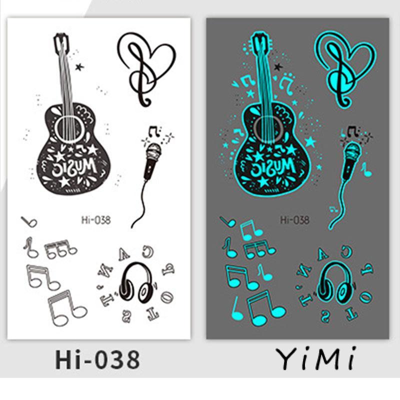 Miếng Dán Hình Xăm Phát Quang Chống Thấm Nước Hình Bướm Độc Đáo