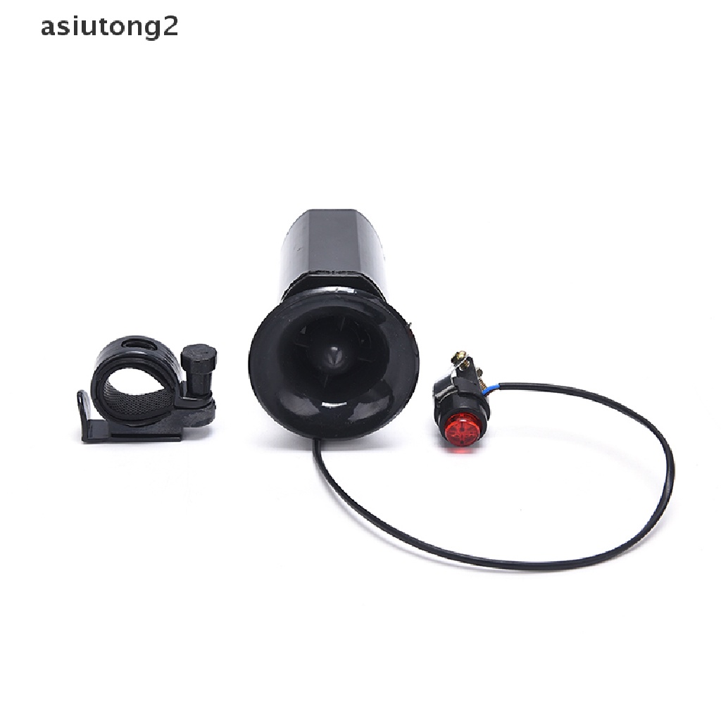 Còi Điện Tử 6 Âm Thanh Lớn asiutong2 Màu Đen Chuyên Dụng Cho Xe Đạp