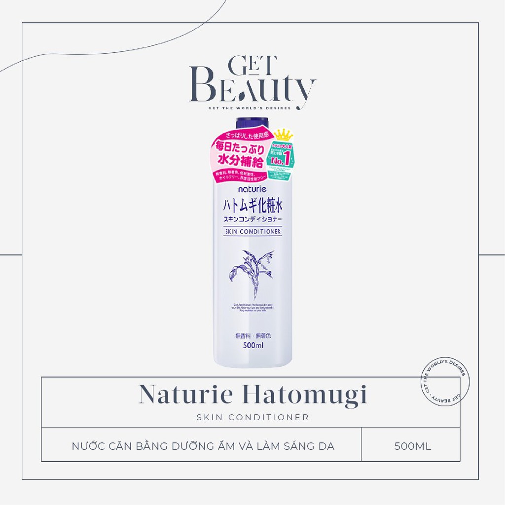 TONER CÂN BẲNG DA NATURIE HATOMUGI SKIN CONDITIONER 500ML