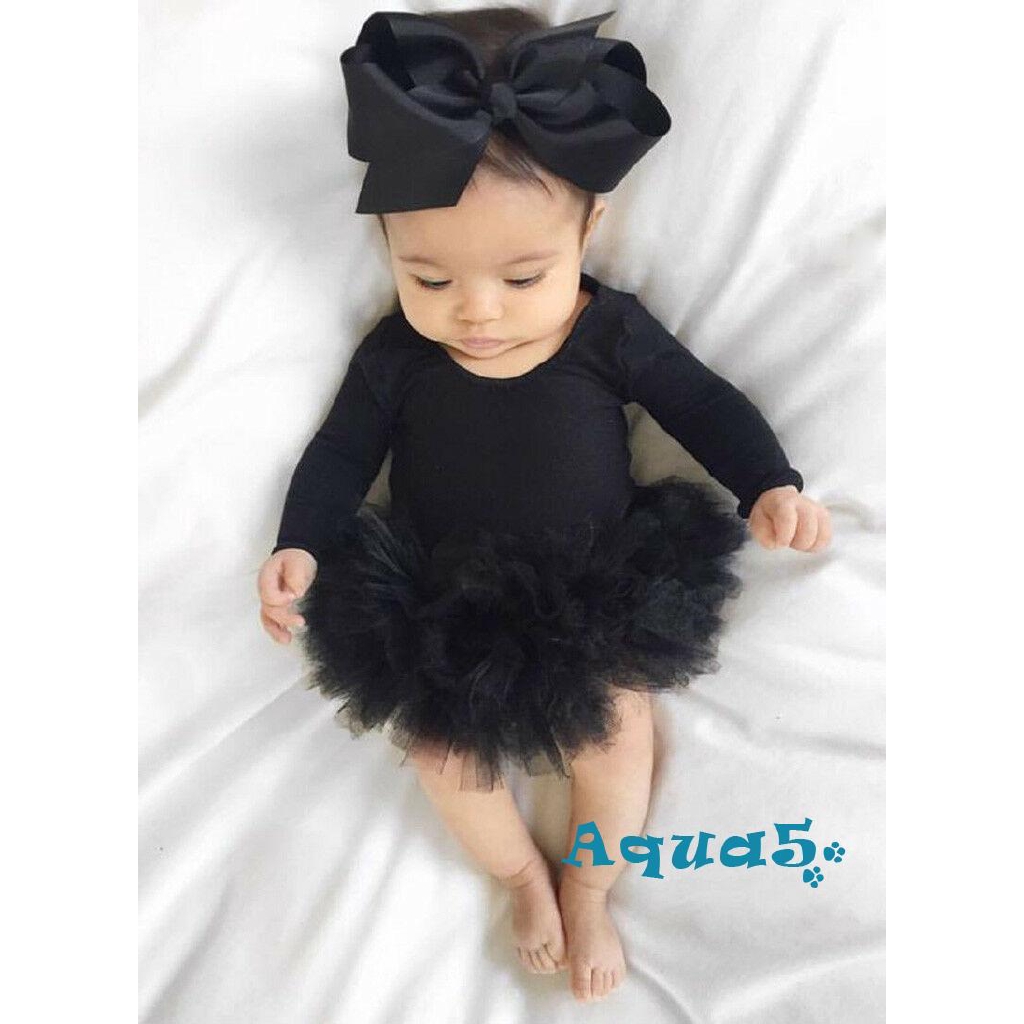 Áo liền quần tay dài phối ren xinh xắn cho bé gái sơ sinh