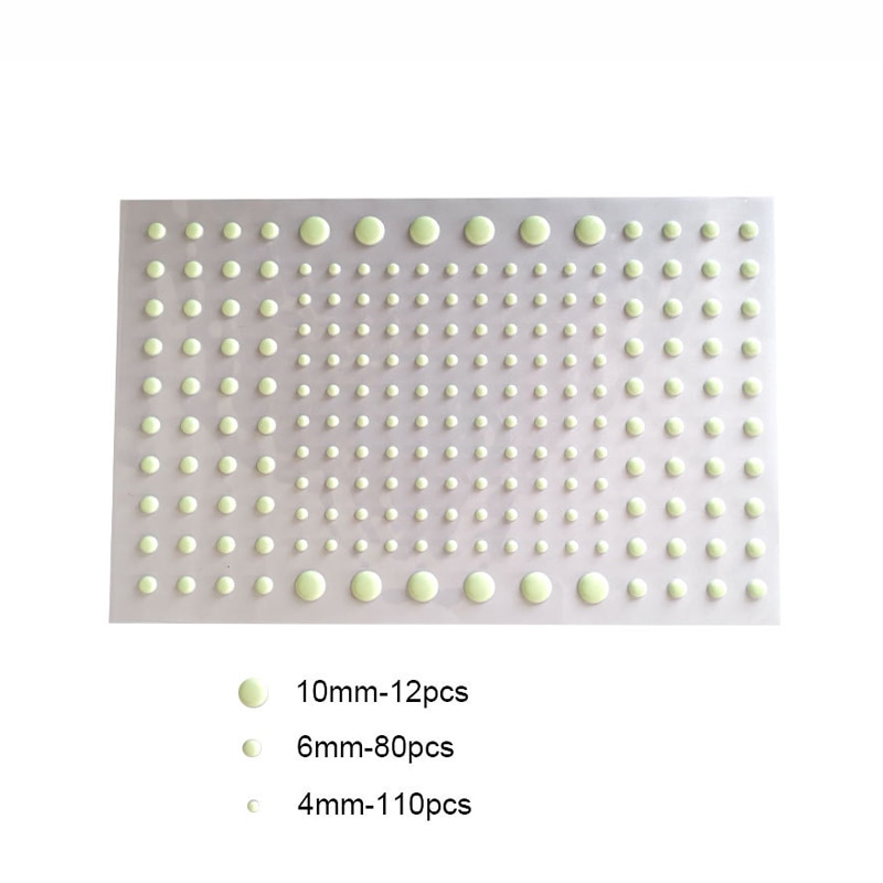 Set 202 miếng dán hình ngôi sao 3D dạ quang trang trí phòng cho bé