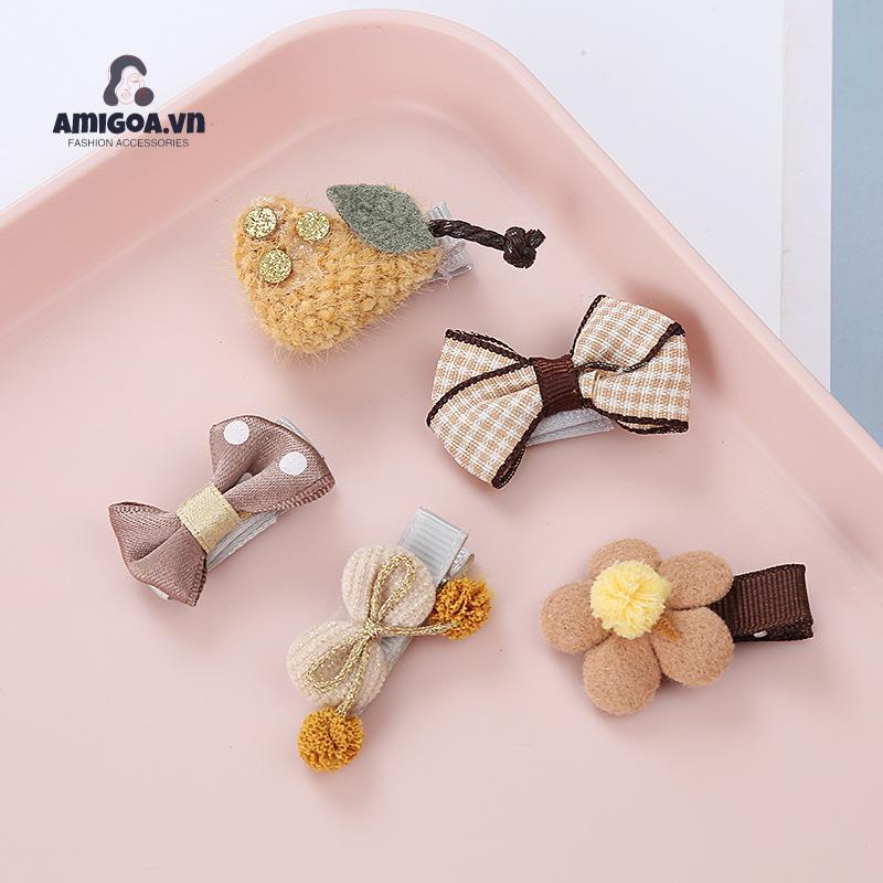 Kẹp Tóc Thiết Kế Xinh Xắn Không Đau Dành Cho Bé