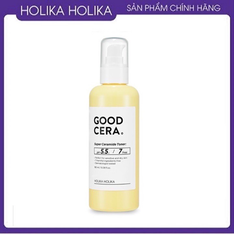 Nước Hoa Hồng Cân Bằng Dưỡng Ẩm Da Holika Holika Good Cera Super Ceramide Toner 180ml