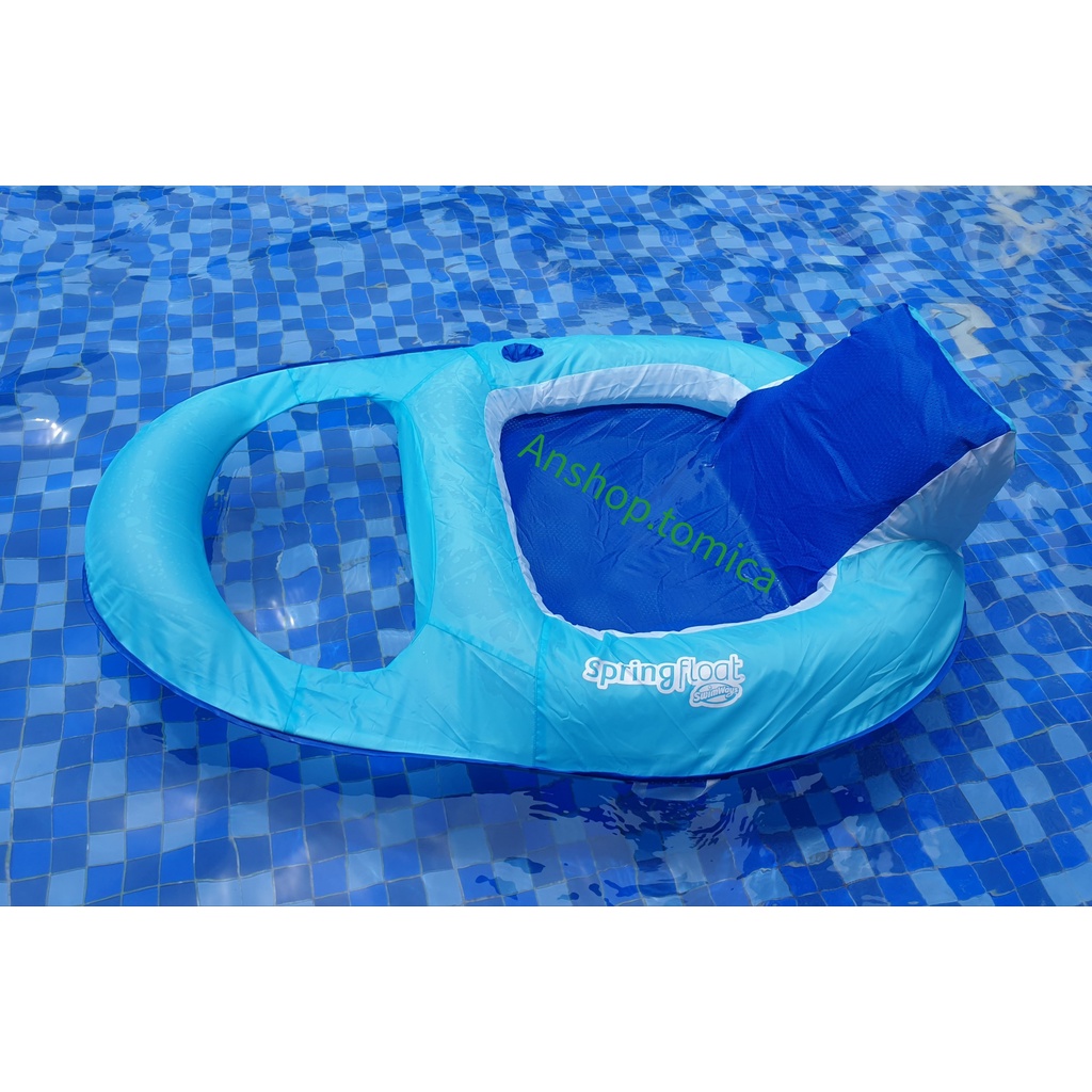 Phao hồ bơi SwimWays Spring Float gấp gọn hàng Spin Master Canada