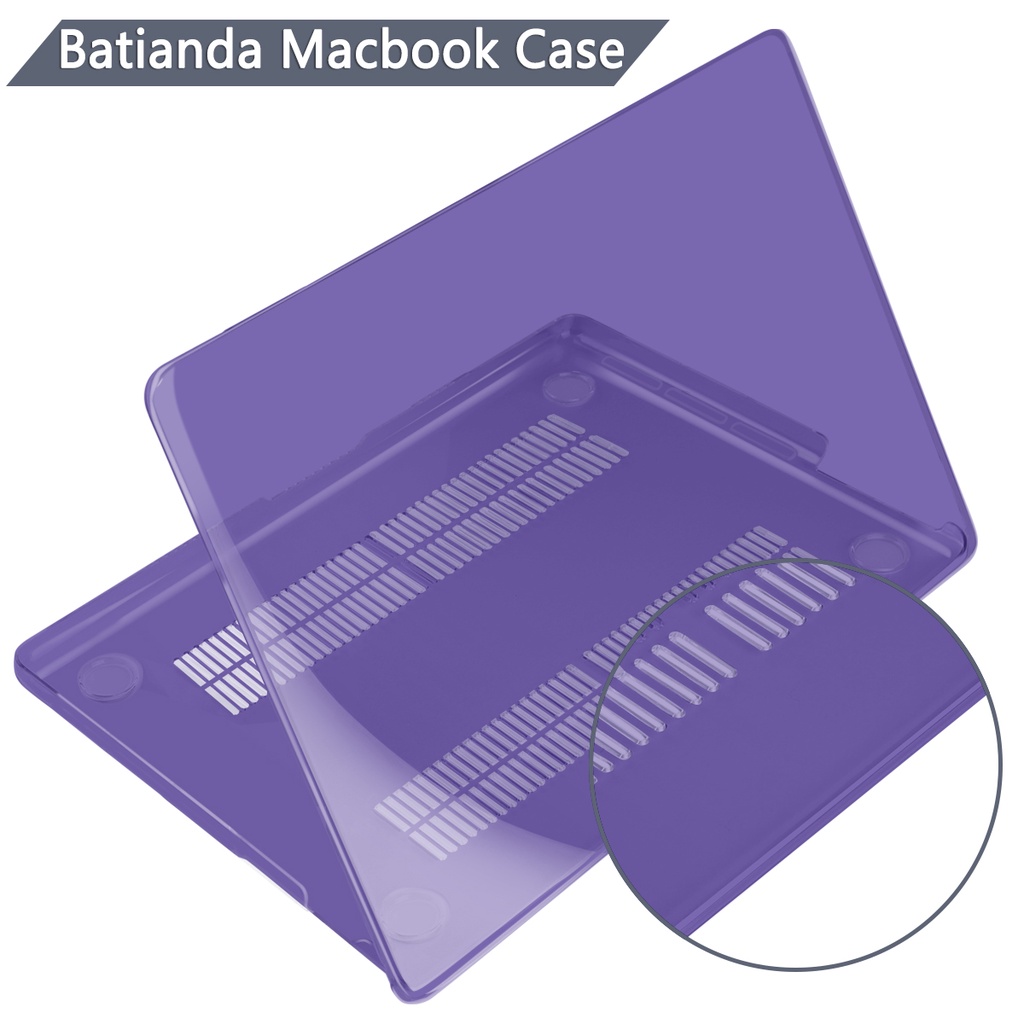 Ốp bảo vệ BATIANDA thích hợp cho MacBook Pro Air 13.6 M2 A2681 A2338 M1 Air13 A2337 A2179 A1932 A1466 A1369 Pro13