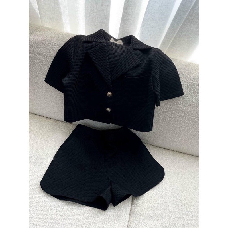 SET XỐP ÁO CROTOP QUẦN SHORT