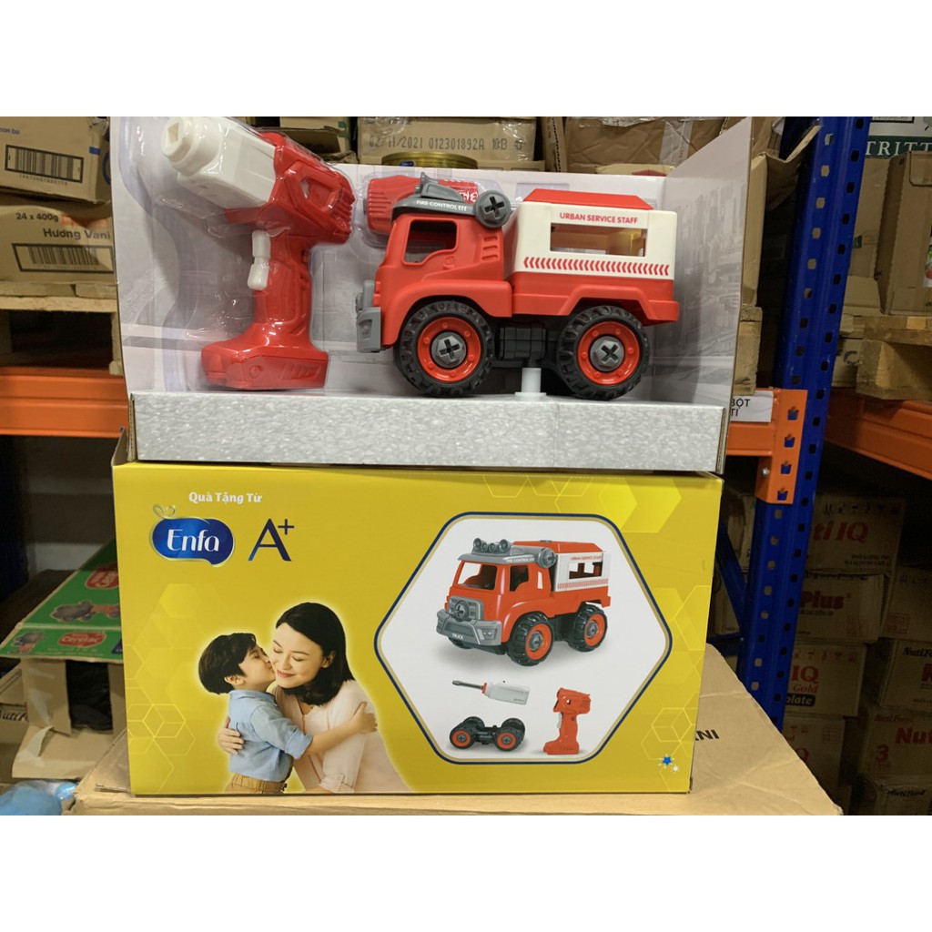 Đồ chơi xe tải lắp ghép có điều khiển