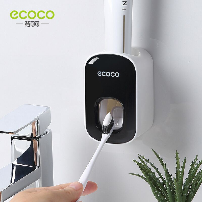 [ Hàng Mới Về ] Bộ nhả kem đánh răng tự động Ecoco Asujei Tooth thông minh Dán Tường siêu tiện dụng