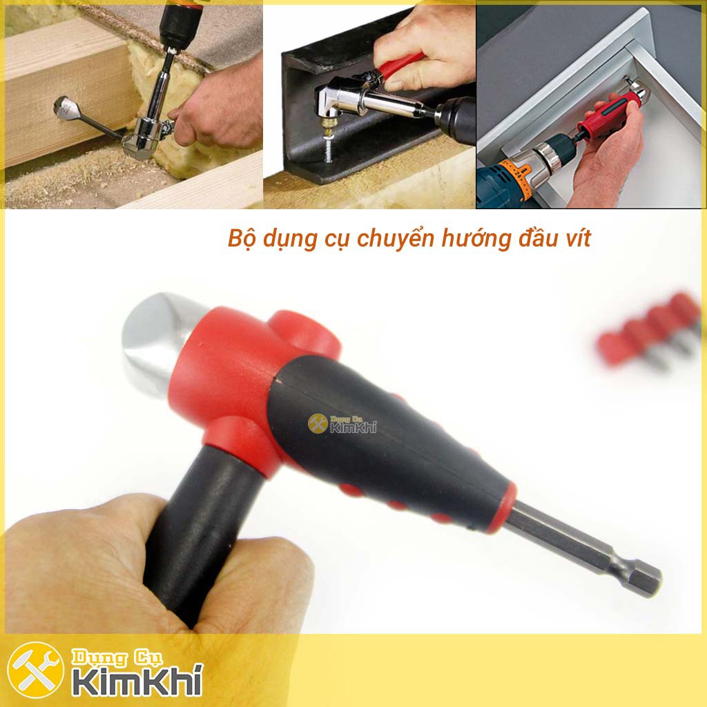 Bộ chuyển hướng mũi khoan vít chuôi lục 105° có tay cầm