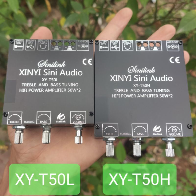 Mạch khuếch đại âm thanh 2.0 Sinilink XY-C15H, XY-C50H, XY-Y50H, XY-T50L, XY-T50H, XY-T100L, XY-T100H bluetooth 5.0